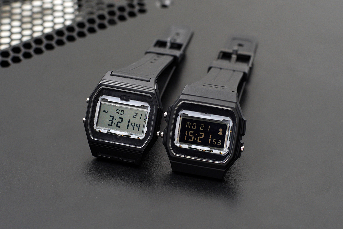 casio f91w black face